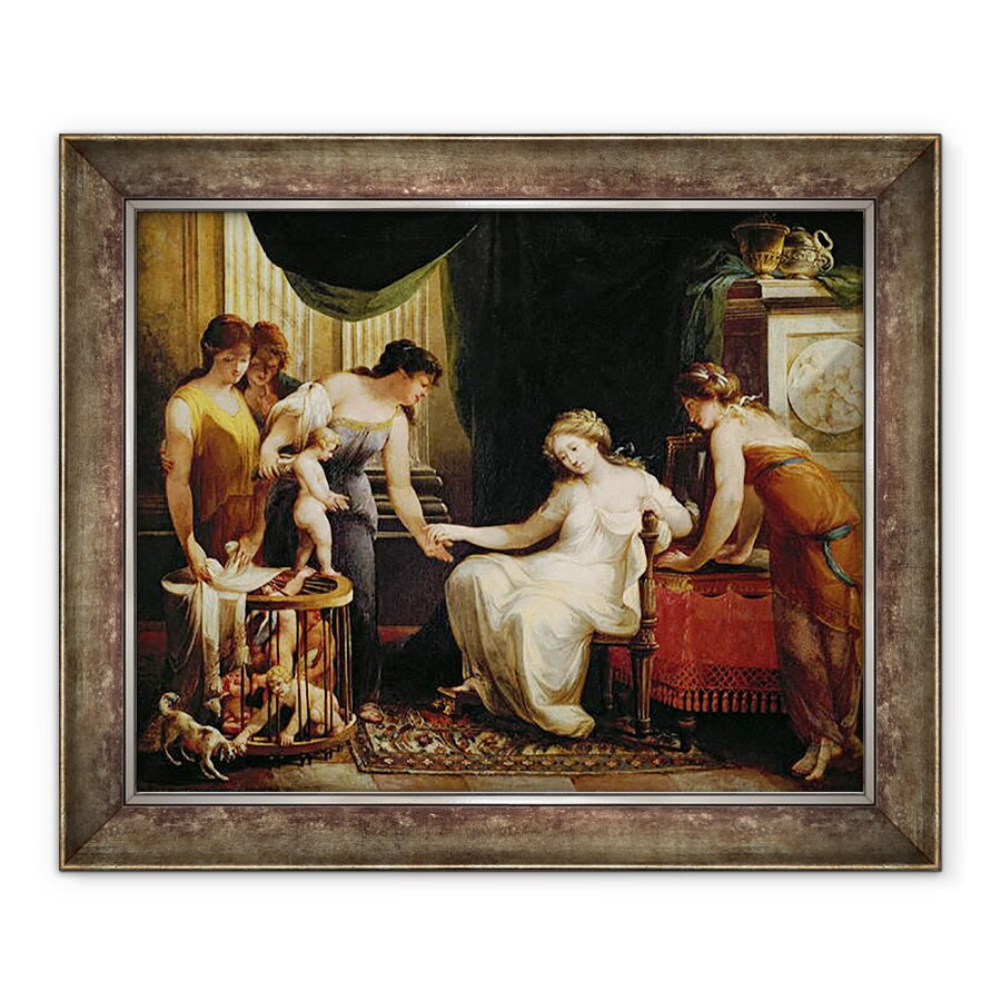 Tablou inramat - Angelica Kauffmann - Furnizor de dragoste, 50 x 60 cm
