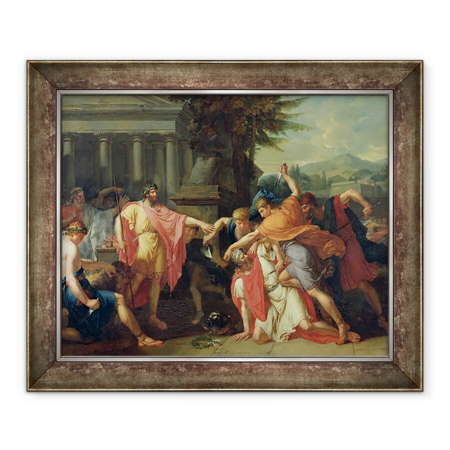 Tablou inramat - Anne Louis Girodet de Roucy-Trioson - Moartea lui Tatius, 90 x 110 cm