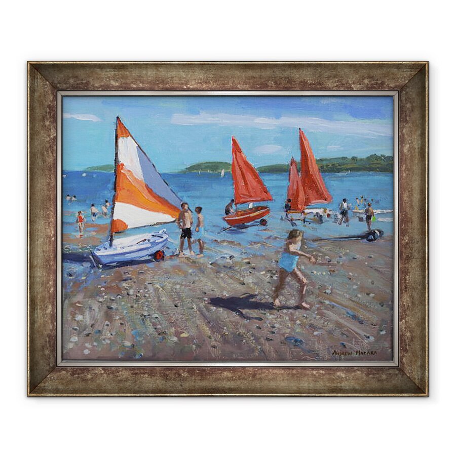 Tablou inramat - Andrew Macara - Sails rosii si albe, 90 x 110 cm