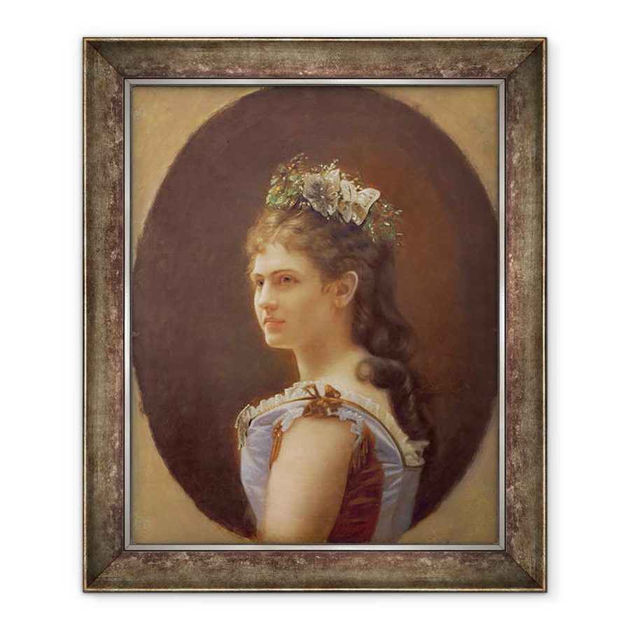 Tablou inramat - Anonymous - Katharina Schratt, stapana imparatului Franz Joseph al Austriei, 90 x 110 cm