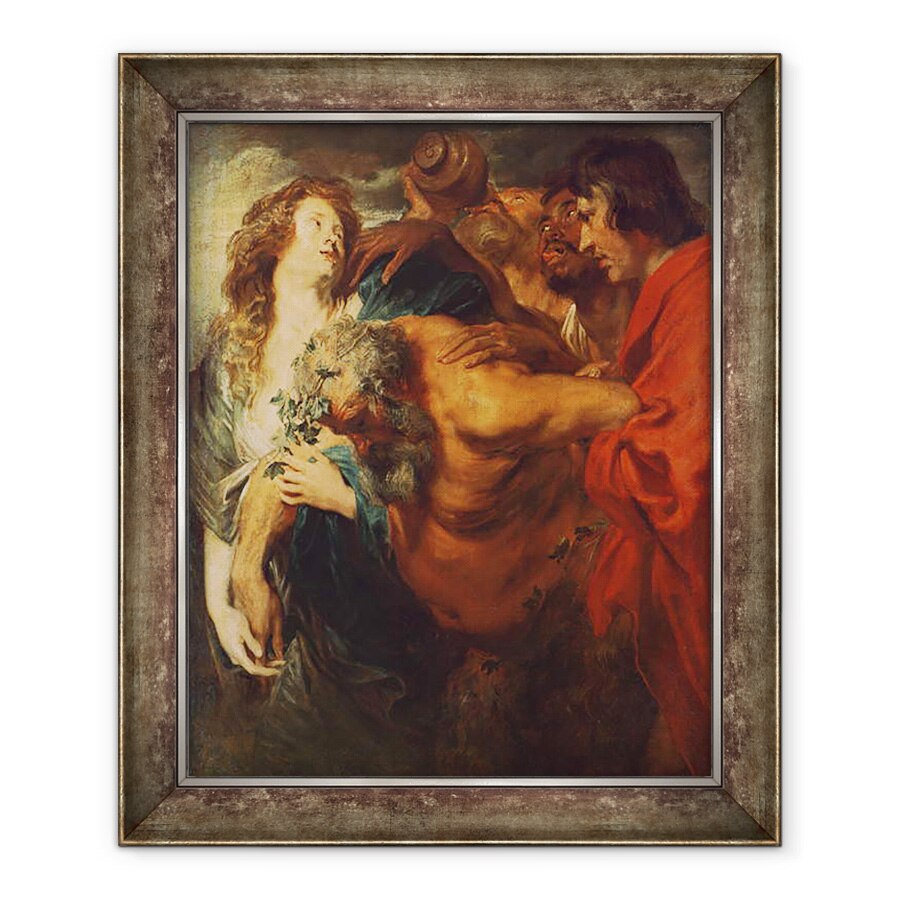 Tablou inramat - Anthony van Dyck - Drunken Silenus, 90 x 110 cm