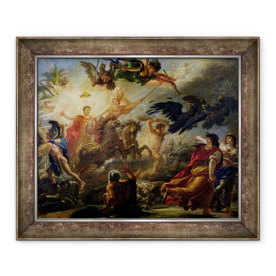 Tablou inramat - Antoine Francois Callet - Alegorie a bataliei de la Austerlitz, 90 x 110 cm