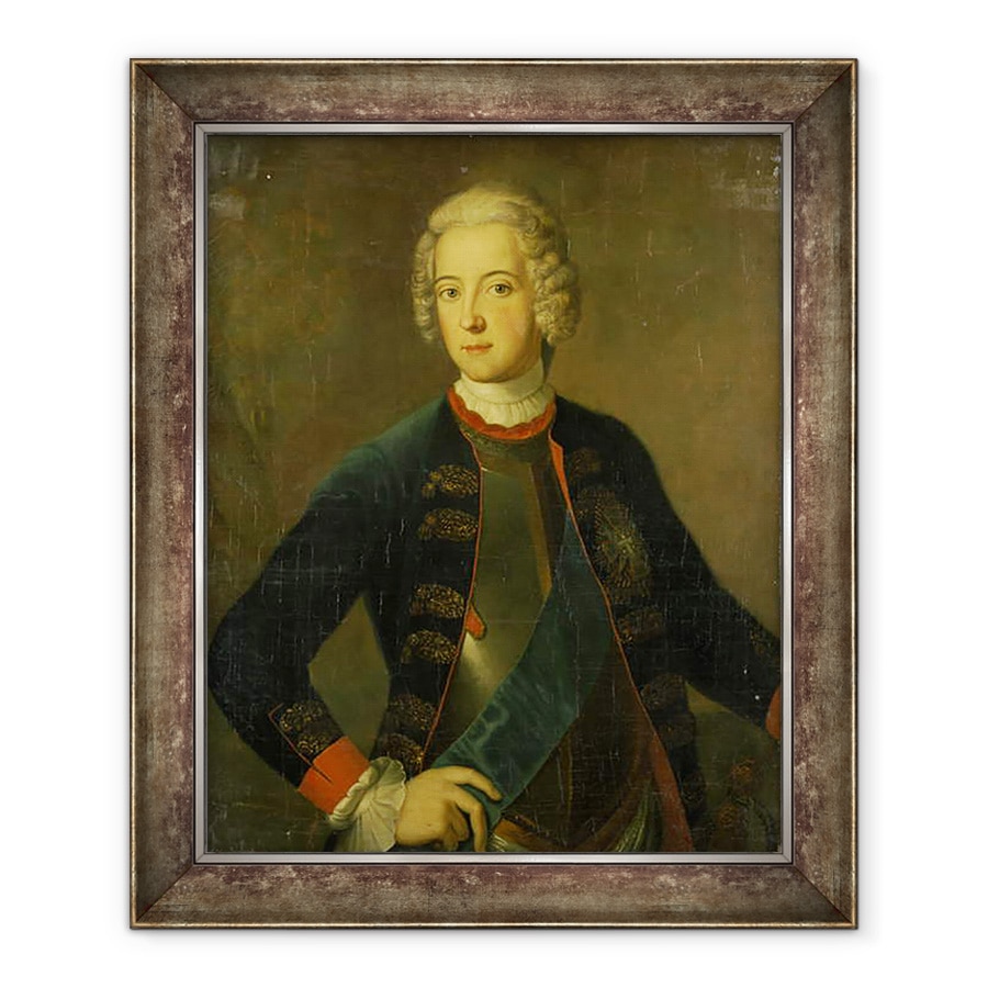 Tablou inramat - Antoine Pesne - Printul Mostenitor Frederic II, c.1728, 50 x 60 cm