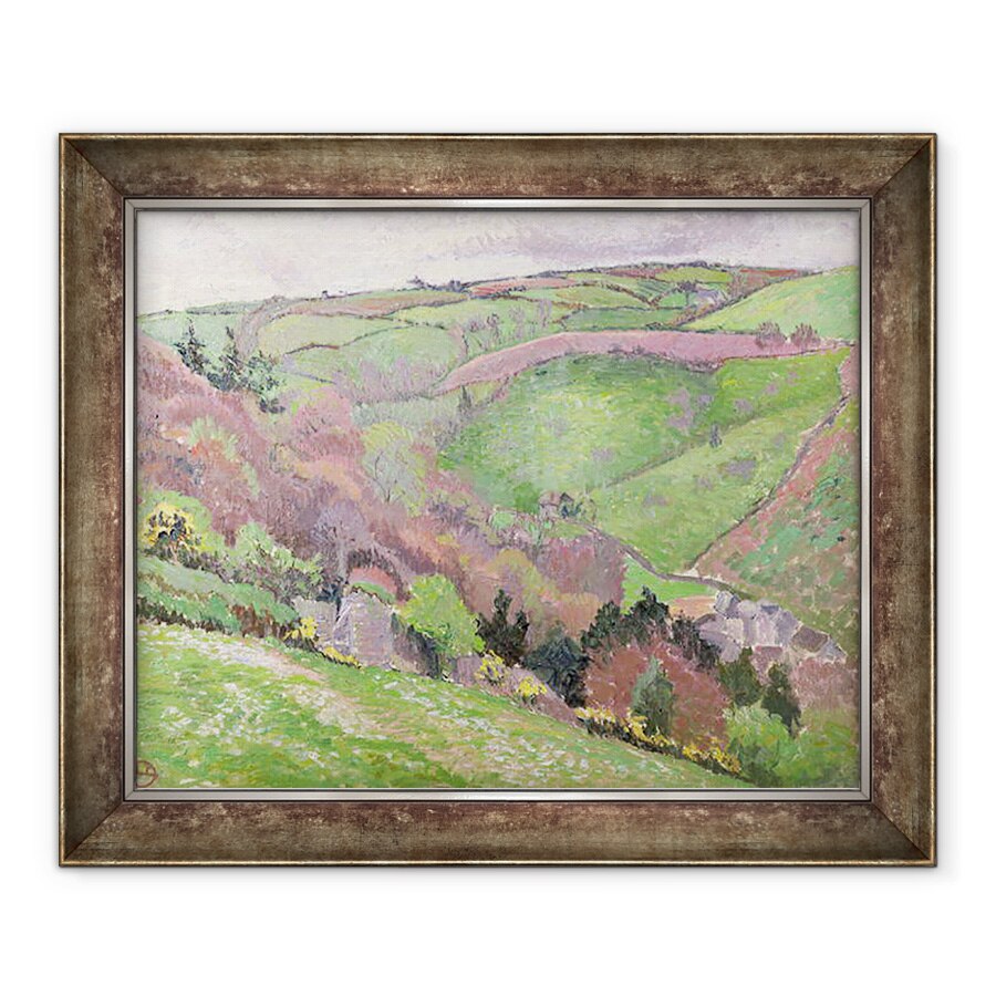 Tablou inramat - Anonymous - Peisaj vale, 70 x 85 cm