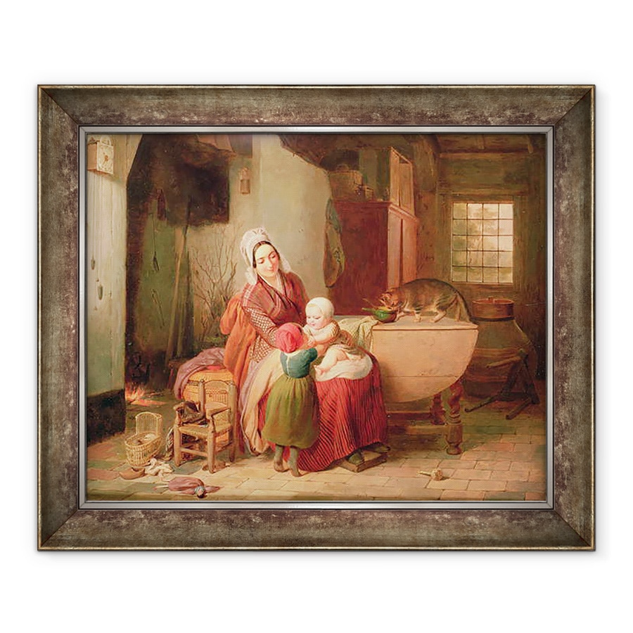 Tablou inramat - Antoine de Bruycker - Mama Fericita, 90 x 110 cm