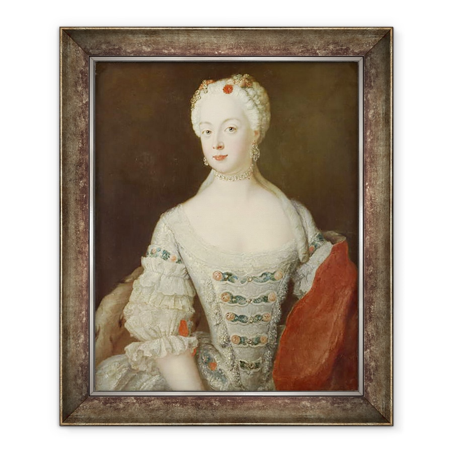 Tablou inramat - Antoine Pesne - Printesa Mostenitoare Elisabeth Christine von Preussen II, 50 x 60 cm