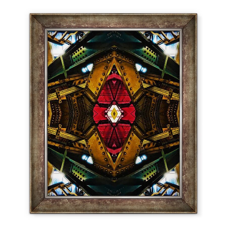 Tablou inramat - Ant Smith - Rosu auriu verde, 90 x 110 cm