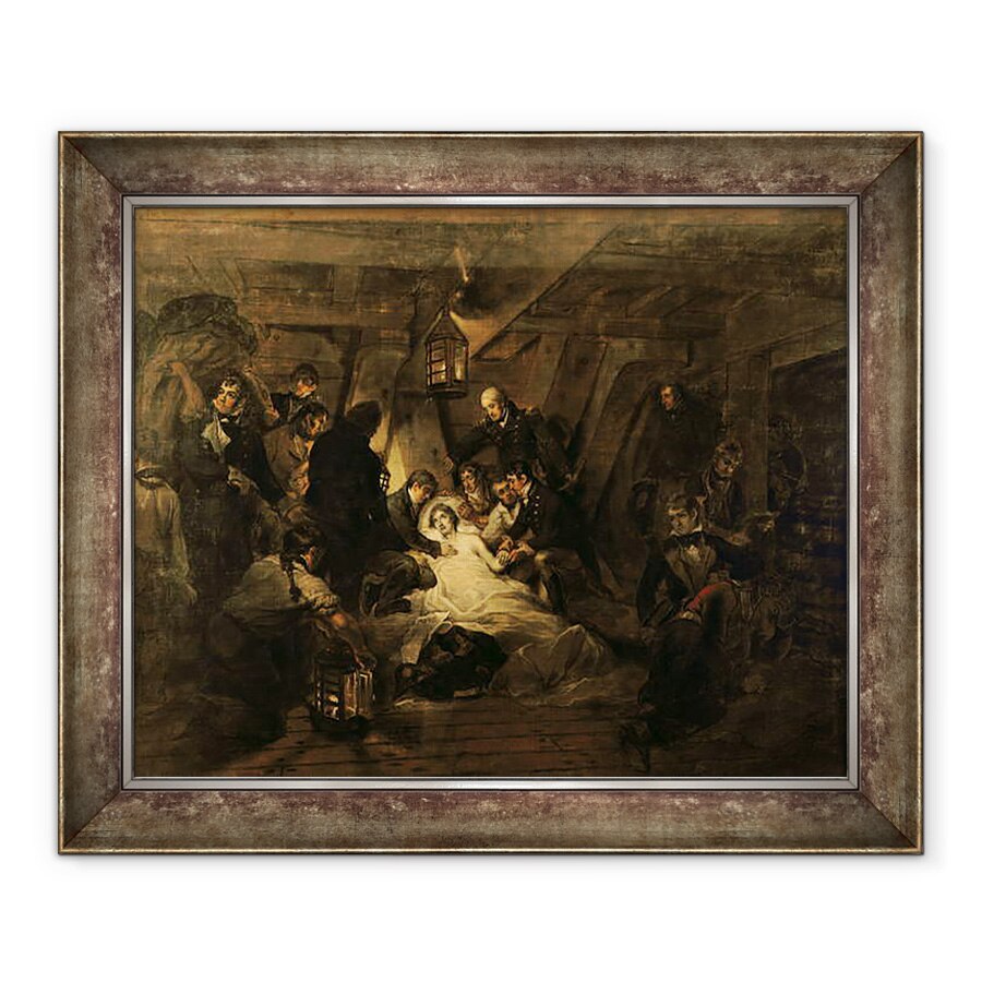 Tablou inramat - Arthur William Devis - Moartea lui Nelson, 21 octombrie 1805, 50 x 60 cm