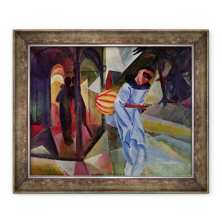 Tablou inramat - August Macke - Pierrot, 90 x 110 cm