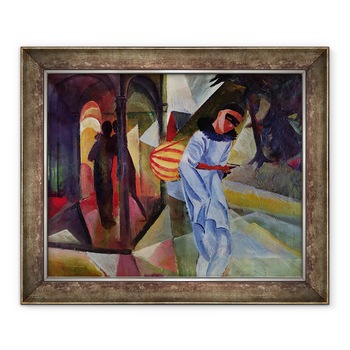 Tablou inramat - August Macke - Pierrot, 50 x 60 cm Tablou inramat - August Macke - Pierrot, 50 x 60 cm