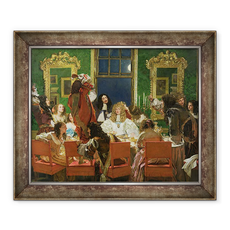 Tablou inramat - Augustus Leopold Egg - Viata lui Buckingham, 90 x 110 cm