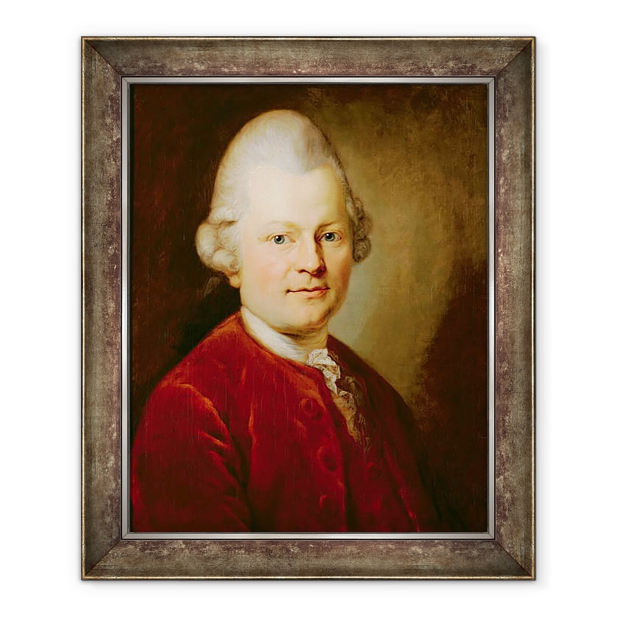 Tablou inramat - Anton Graff - Gotthold Ephraim Lessing, 90 x 110 cm
