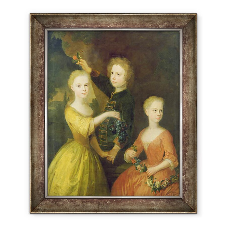 Tablou inramat - Balthasar Denner - Copiii consilierului Barthold Heinrich Brockes 1680-1747 I, 90 x 110 cm