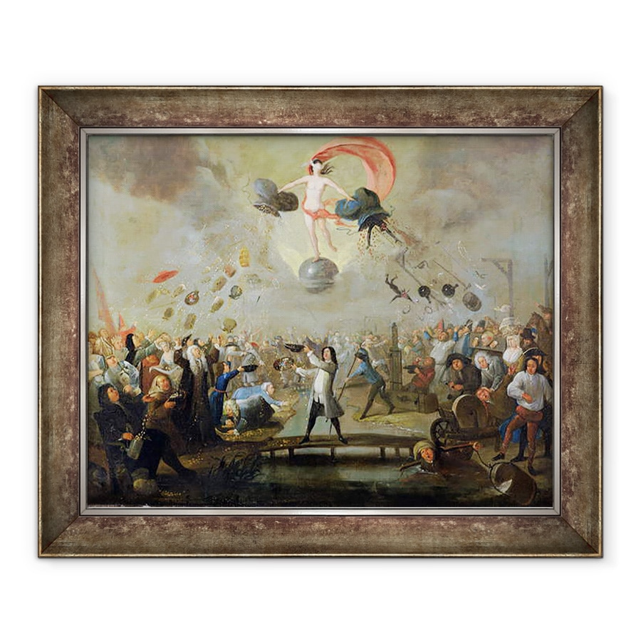 Tablou inramat - Balthasar Nebot - Alegorie a norocului, 90 x 110 cm