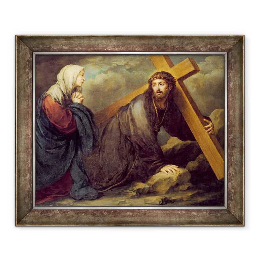Tablou inramat - Bartolome Esteban Murillo - Hristos la Golgota, 70 x 85 cm