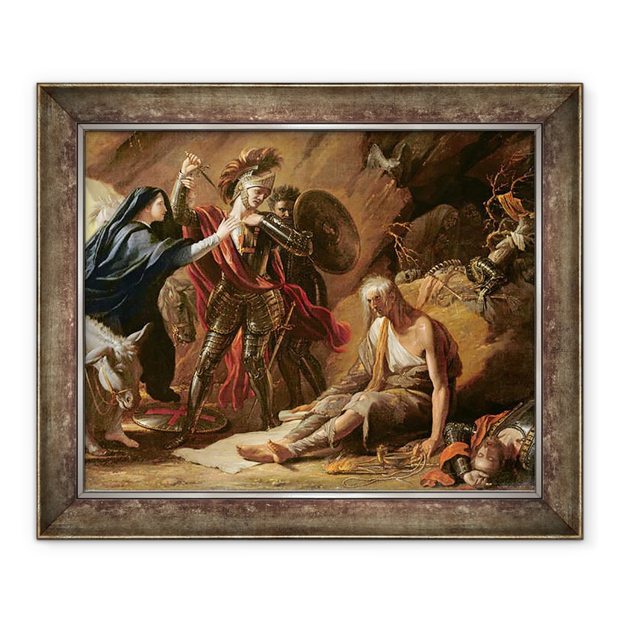 Tablou inramat - Benjamin West - Pestera Disperarii, 90 x 110 cm