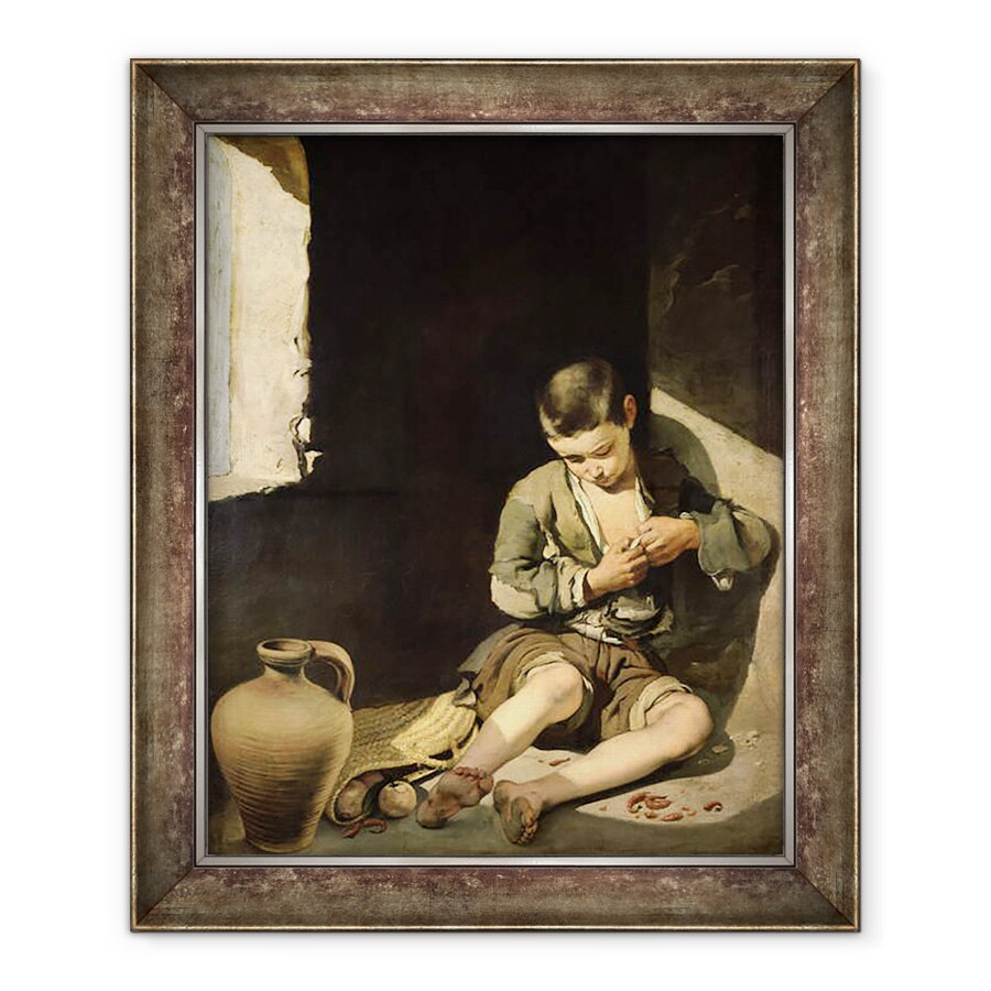 Tablou inramat - Bartolome Esteban Murillo - Tanarul cersetor, 90 x 110 cm