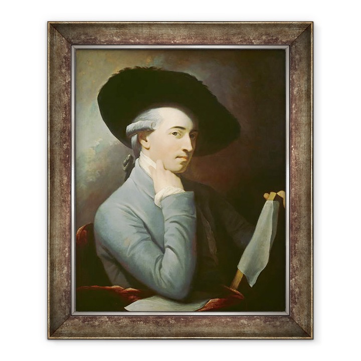 Benjamin West - Benjamin West, keretezett kép, 70 x 85 cm