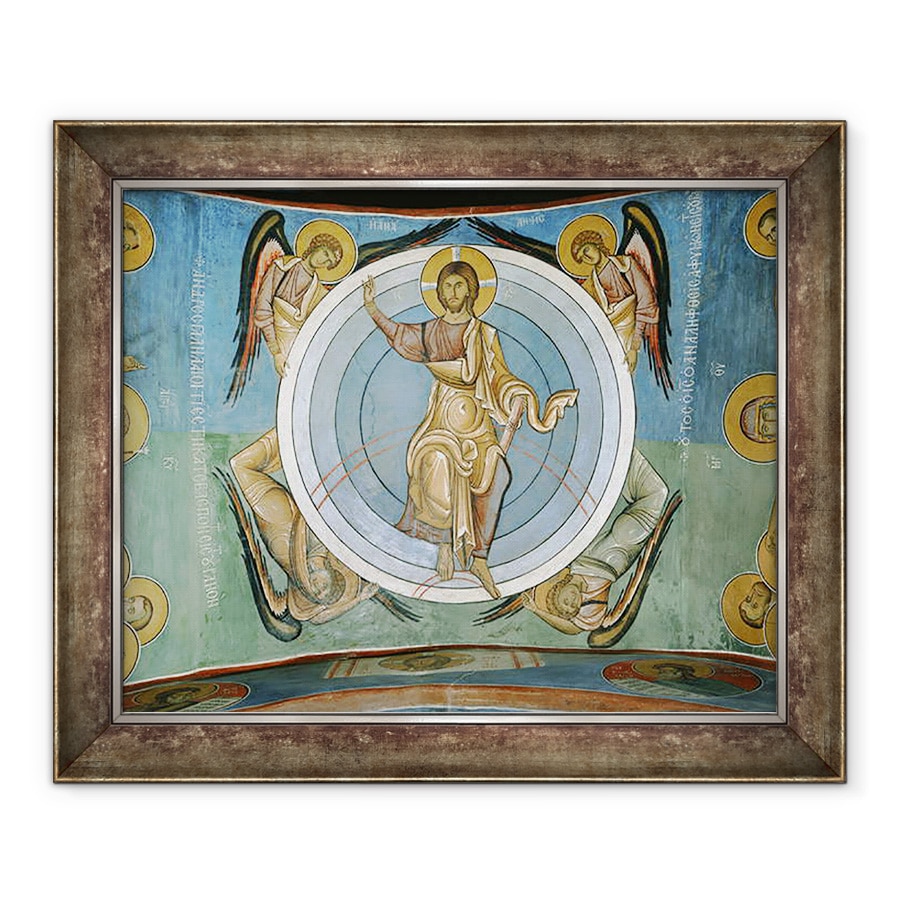 Tablou inramat - Scoala Bizantina - Hristos al Judecatii de Apoi, 50 x 60 cm