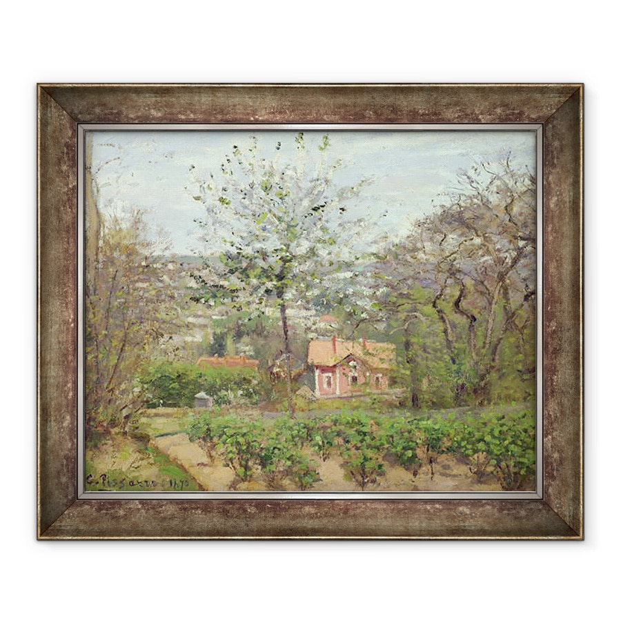Tablou inramat - Camille Pissarro - Cabana, sau Casa roz - Hamlet of the Flying Heart, 90 x 110 cm