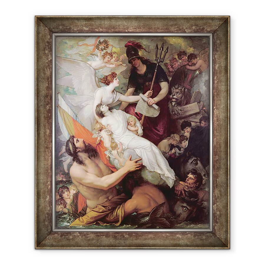 Tablou inramat - Benjamin West - Nemurirea lui Nelson, 90 x 110 cm