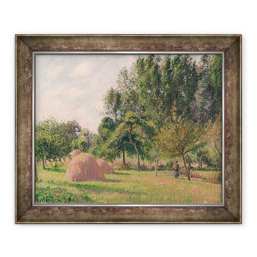 Tablou inramat - Camille Pissarro - Capite de fan, Dimineata, Éragny, 90 x 110 cm