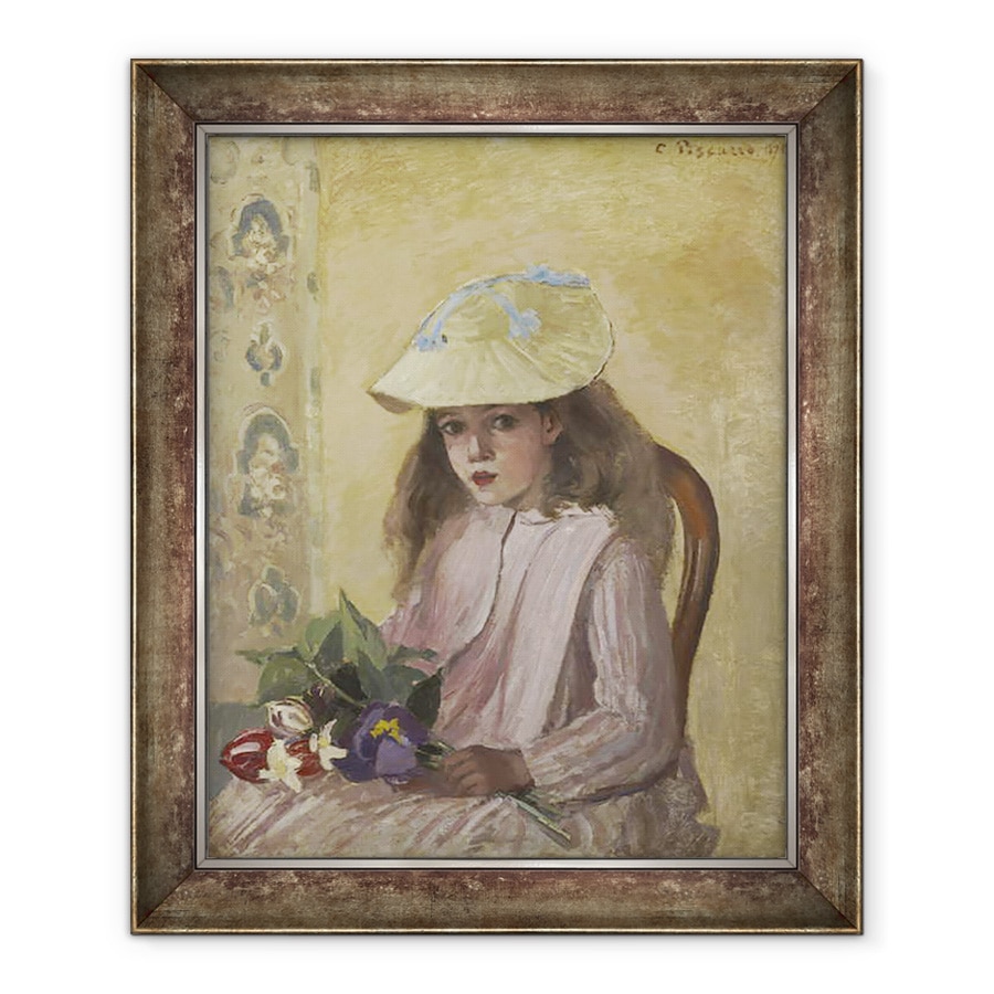 Tablou inramat - Camille Pissarro - Portretul Fiicei Artistului, 50 x 60 cm