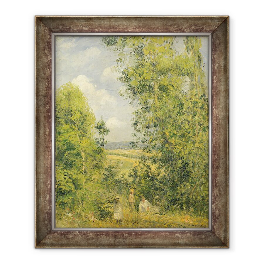 Tablou inramat - Camille Pissarro - O odihna in lunca, 90 x 110 cm