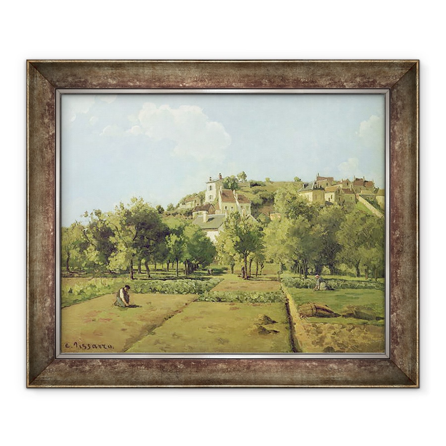 Tablou inramat - Camille Pissarro - Pontoise, sau Gradinile Schitului, Pontoise, 90 x 110 cm