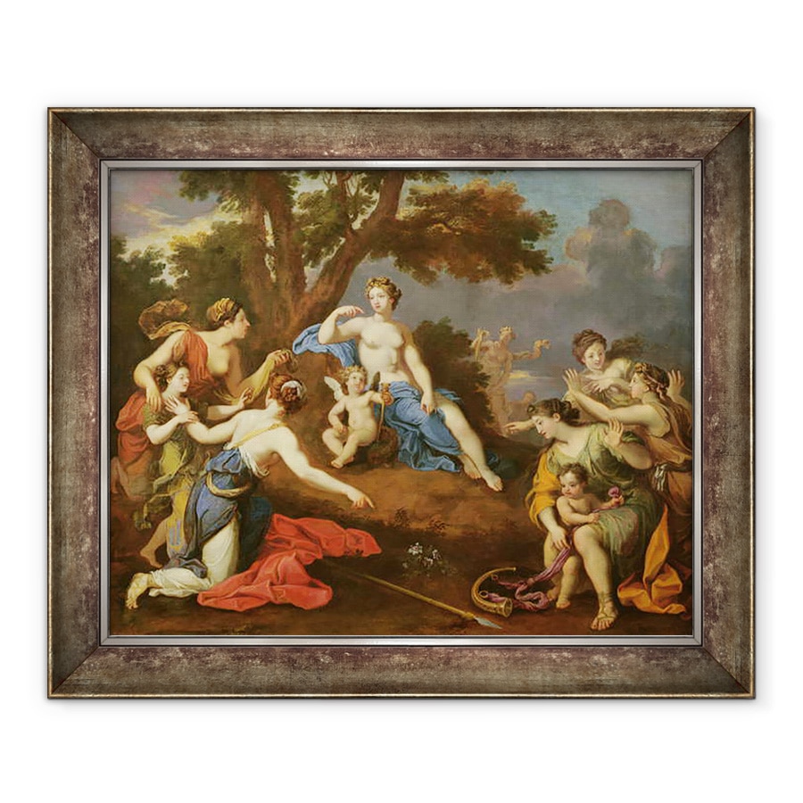 Tablou inramat - Bon de Boulogne - Venus Crearea Anemonei cu sangele lui Adonis, 90 x 110 cm