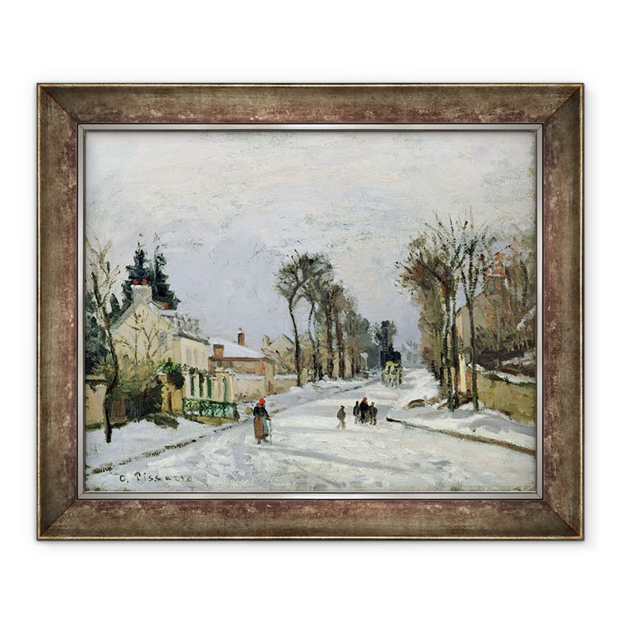 Tablou inramat - Camille Pissarro - Drumul Versailles de la Louveciennes, 90 x 110 cm
