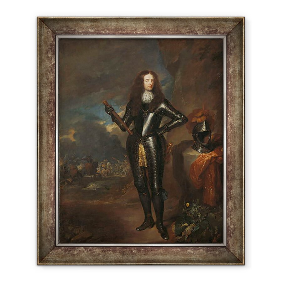 Tablou inramat - Caspar Netscher - Portret De William III, Print De Orange si Stadtholder, 50 x 60 cm