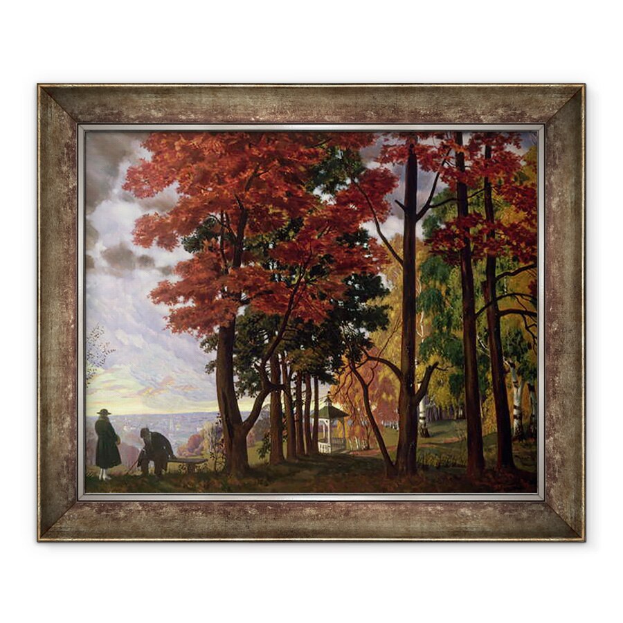 Tablou inramat - Boris Mikhailovich Kustodiev - toamna, 90 x 110 cm