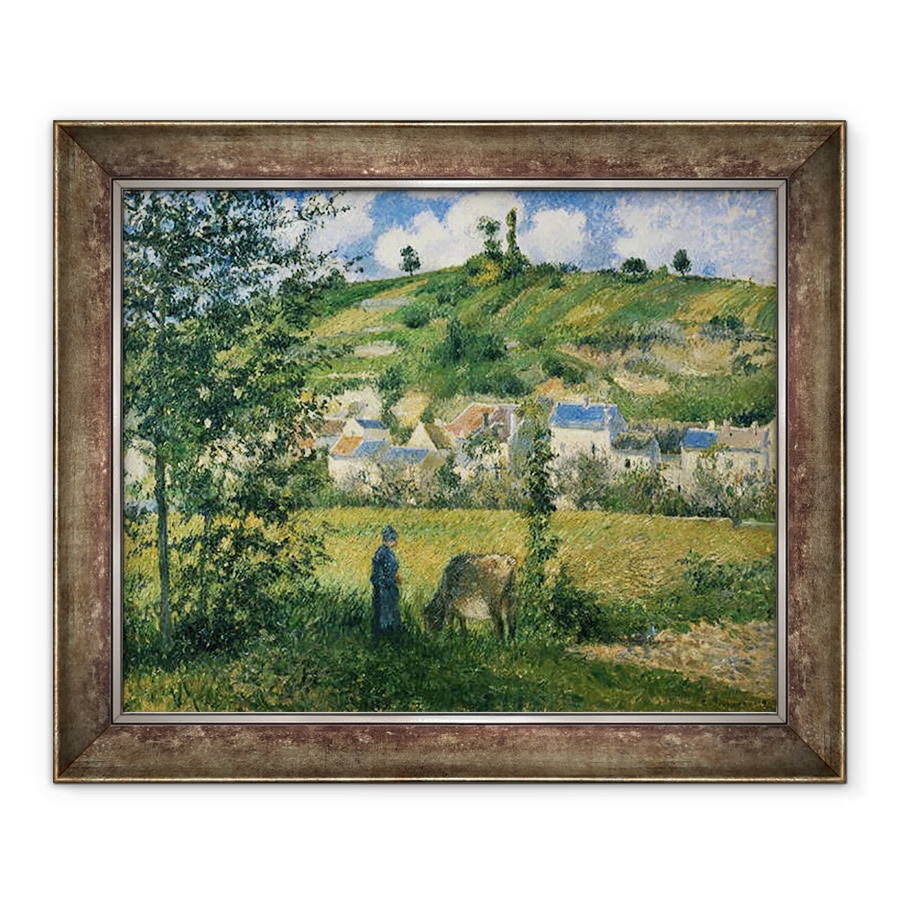 Tablou inramat - Camille Pissarro - Peisaj la Chaponval, 90 x 110 cm