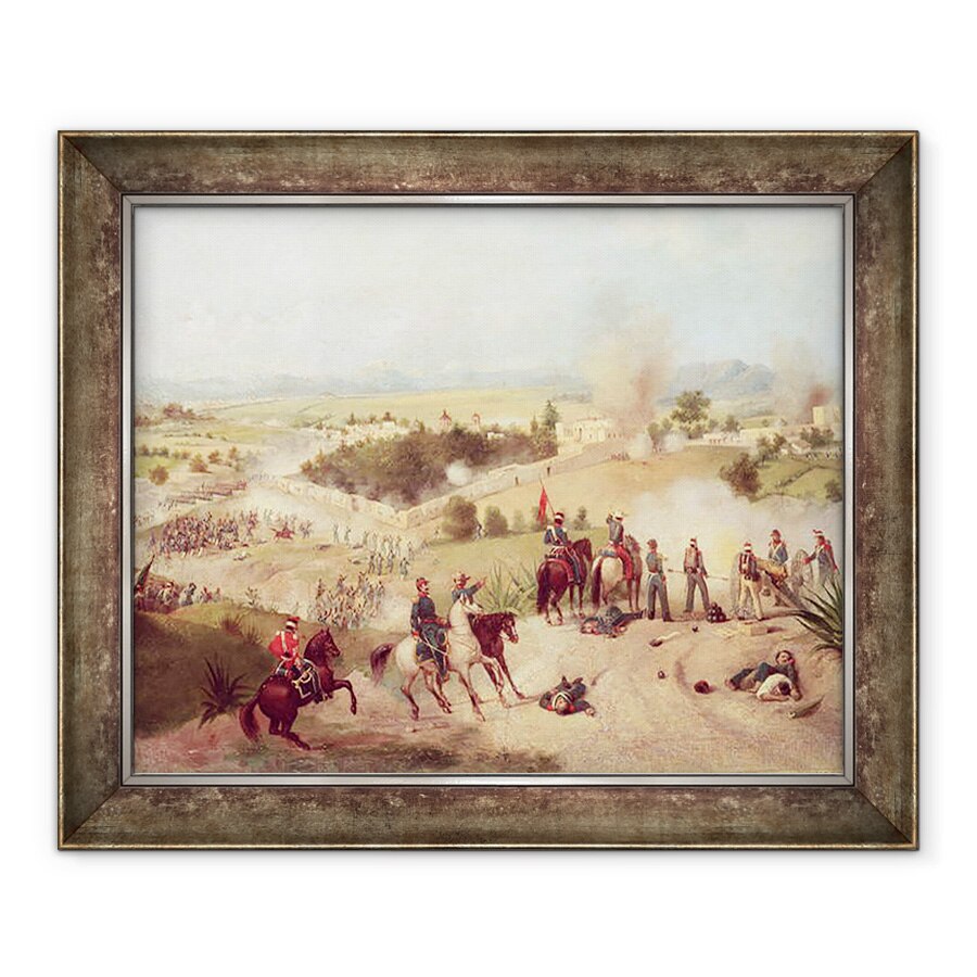 Tablou inramat - C. Escalante - Batalia de la Molino del Rey, 50 x 60 cm