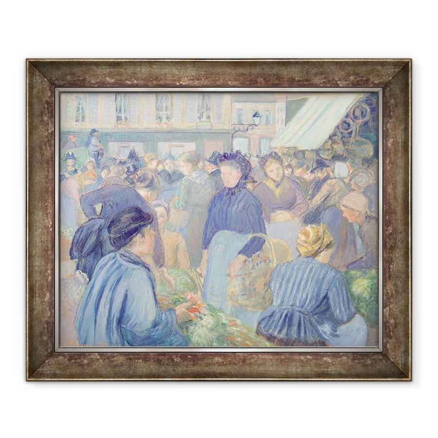 Tablou inramat - Camille Pissarro - Le Marche de Gisors, 50 x 60 cm