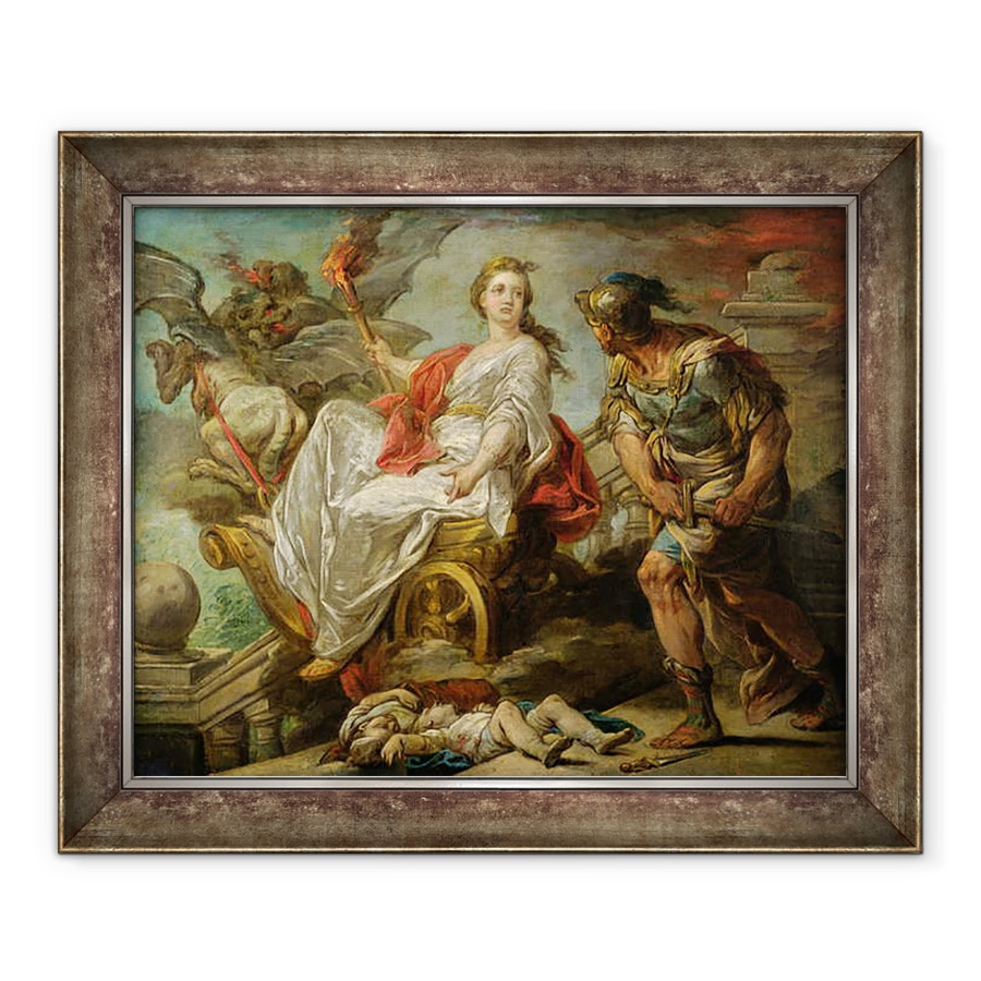 Tablou inramat - Carle van Loo - Jason si Medea, 50 x 60 cm