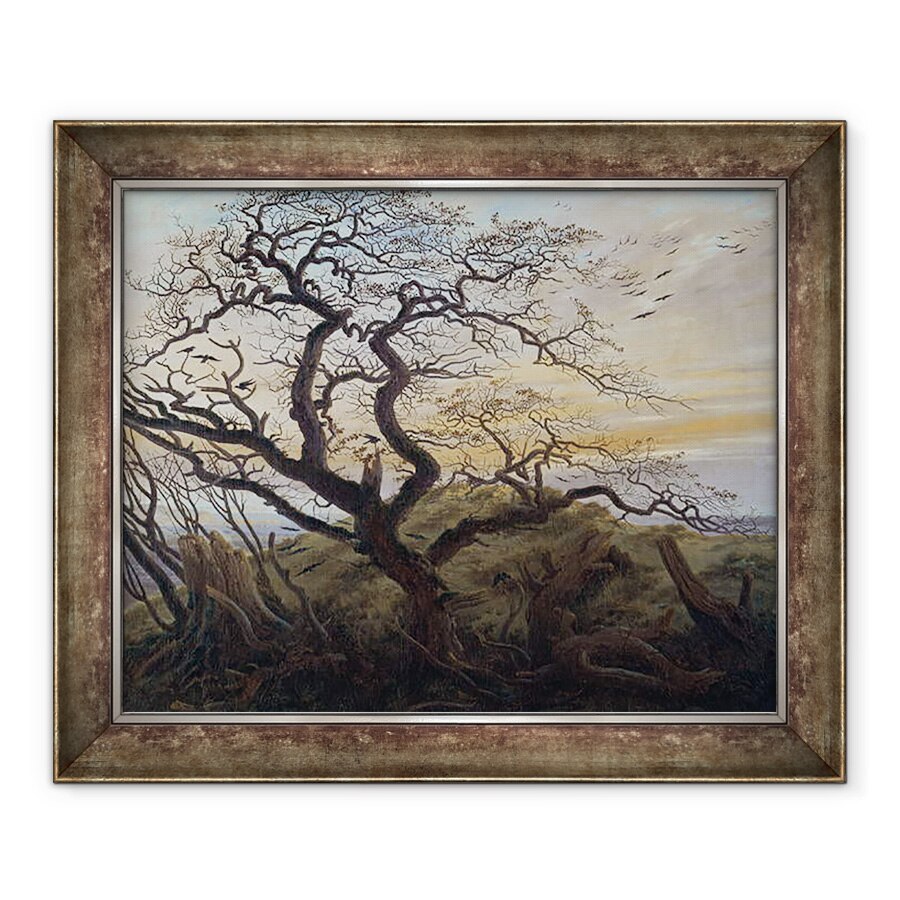 Tablou inramat - Caspar David Friedrich - Copacul Ciorilor, 90 x 110 cm