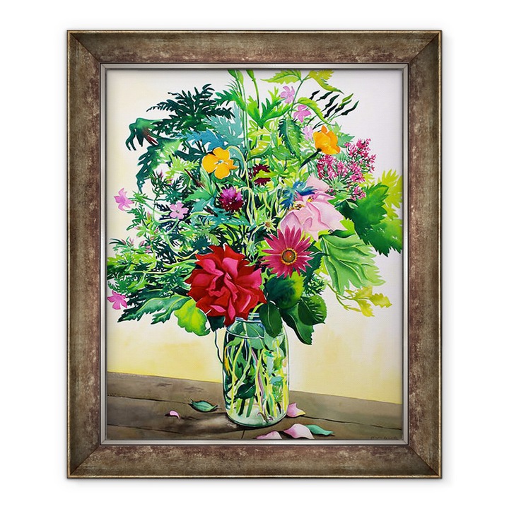 Tablou inramat - Christopher Ryland - Gradina Flori, 90 x 110 cm