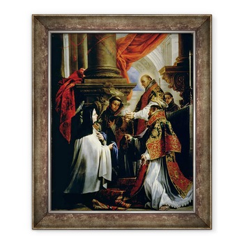 Tablou inramat - Claudio Coello - Comuniunea Sfintei Teresa de Avila 1515-82 c.1670, 50 x 60 cm Tablou inramat - Claudio Coello - Comuniunea Sfintei Teresa de Avila 1515-82 c.1670, 50 x 60 cm