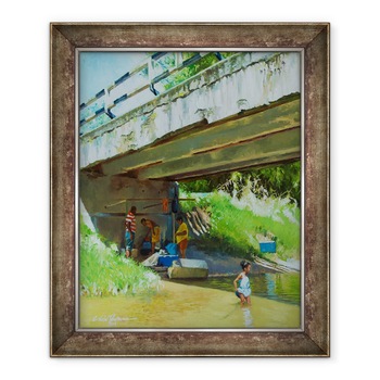 Tablou inramat - Colin Bootman - Sub Podul Vechi, 50 x 60 cm Tablou inramat - Colin Bootman - Sub Podul Vechi, 50 x 60 cm