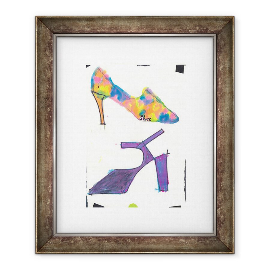 Tablou inramat - Daisy de Villeneuve - 2 Pantofi, 50 x 60 cm