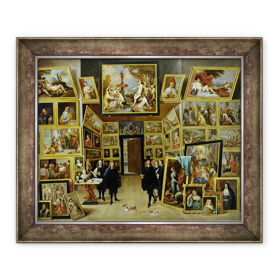 Tablou inramat - David Teniers the Younger - Arhiducele Leopold Wilhelm 1614-61 in Galeria sa, 50 x 60 cm