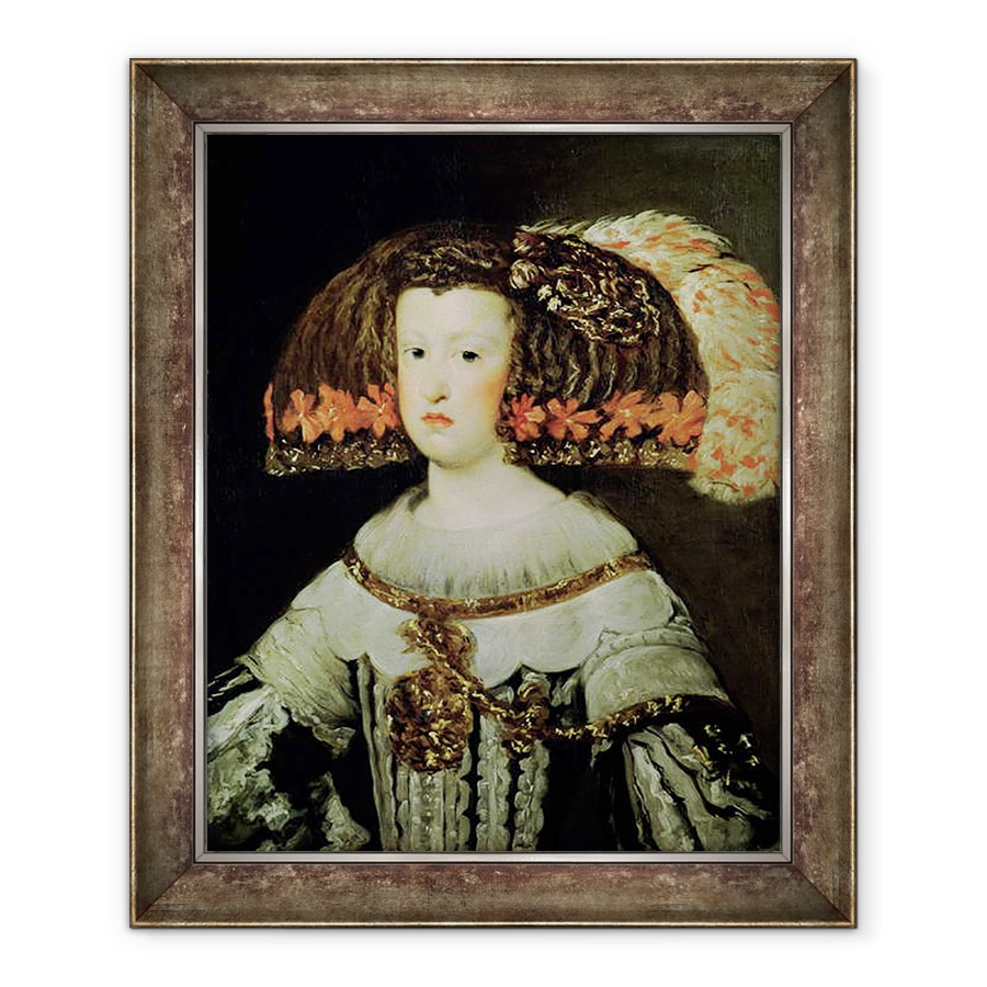 Tablou inramat - Diego Rodriguez de Silva y Velazquez - Portretul Reginei Maria Anna 1635-96 A Spaniei, 50 x 60 cm