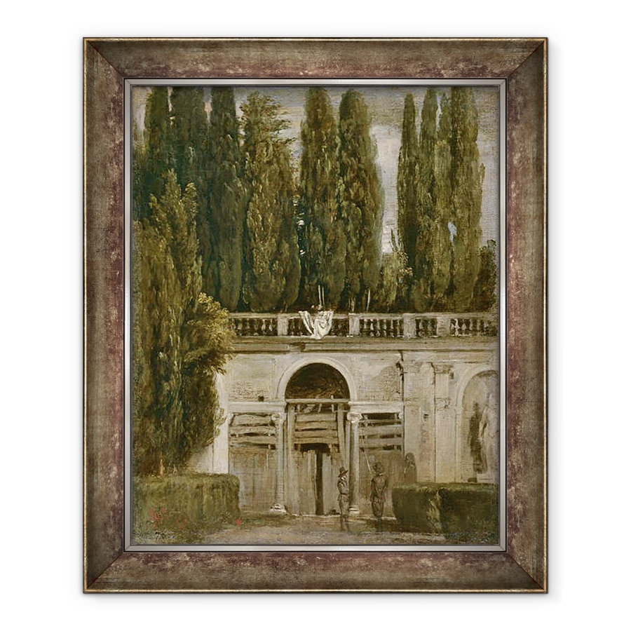Tablou inramat - Diego Rodriguez de Silva y Velazquez - Vedere la Gradinile Vilei Medici din Roma, 50 x 60 cm