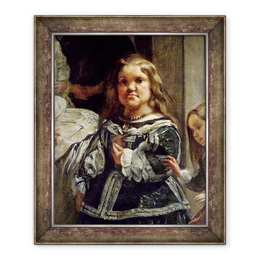 Tablou inramat - Diego Rodriguez de Silva y Velazquez - Las Meninas sau Familia lui Filip al IV-lea, detaliu I, 50 x 60 cm