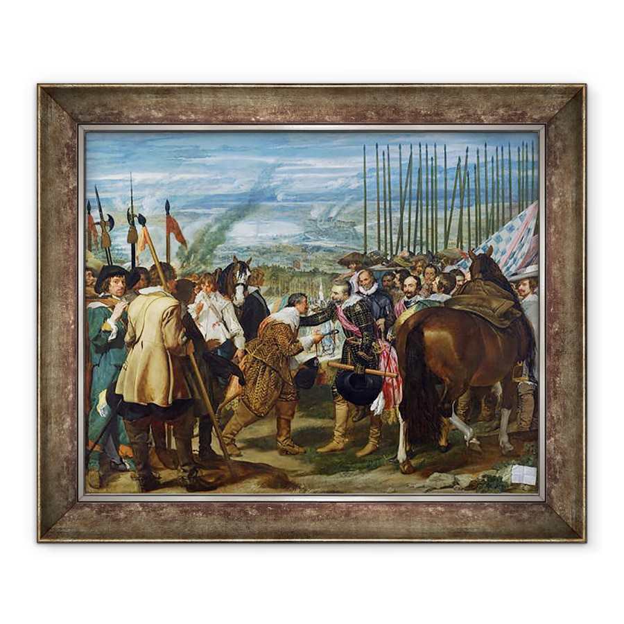 Tablou inramat - Diego Rodriguez de Silva y Velazquez - Capitularea lui Breda, 1625, 50 x 60 cm