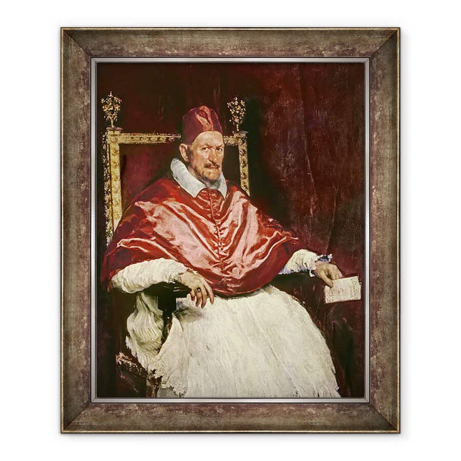 Tablou inramat - Diego Rodriguez de Silva y Velazquez - Portretul Papei Inocent X 1574-1655, 50 x 60 cm