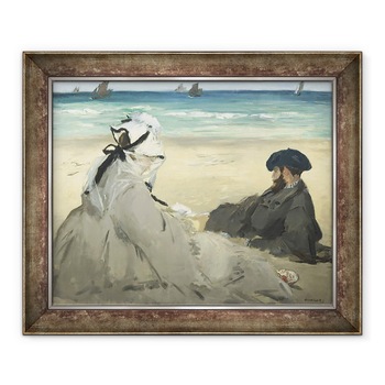 Tablou inramat - Edouard Manet - Pe plaja, 50 x 60 cm Tablou inramat - Edouard Manet - Pe plaja, 50 x 60 cm