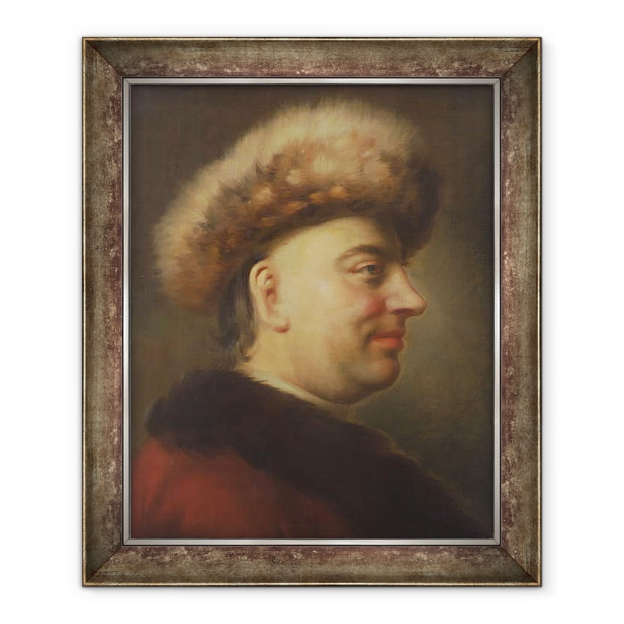 Tablou inramat - Dominicus Van der Smissen - Portretul Senatorului si Poetului, 50 x 60 cm